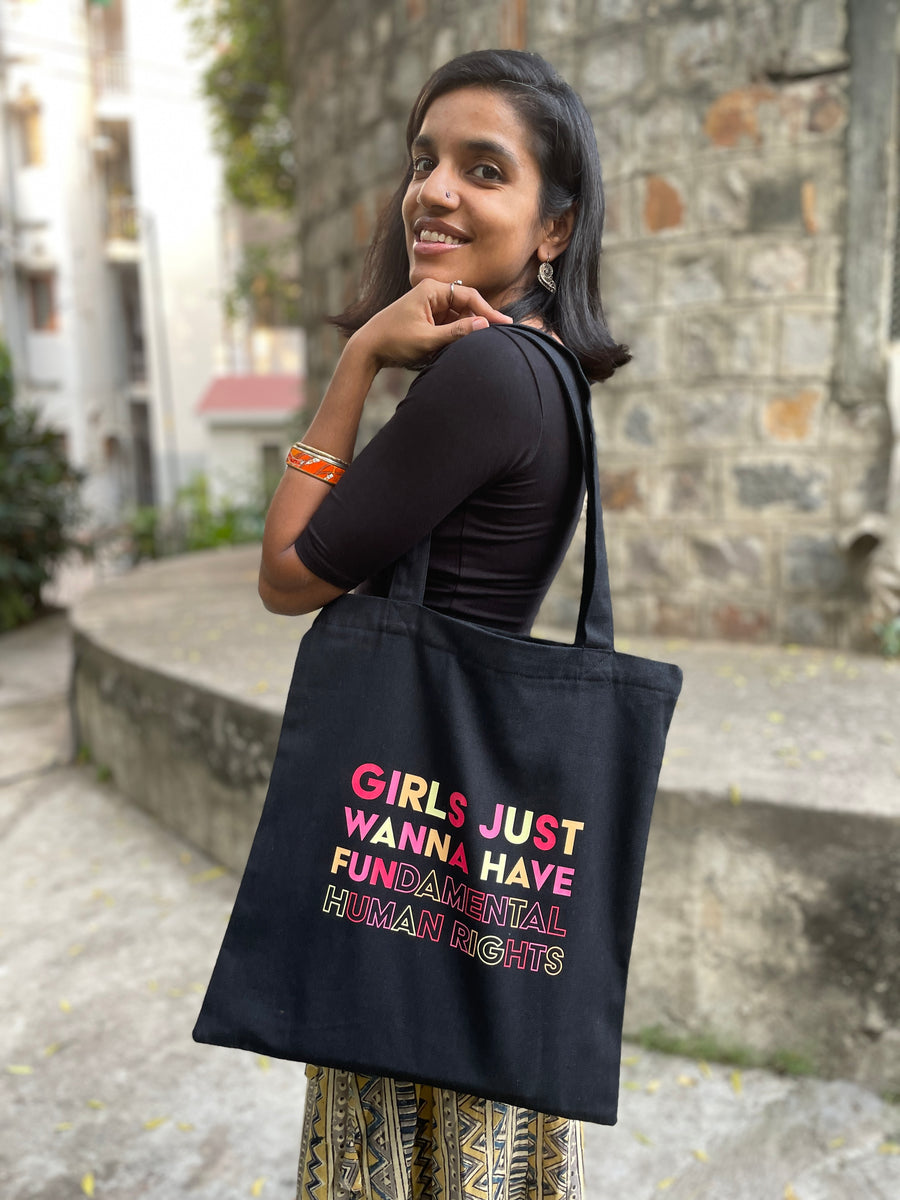 Girls just wanna have fun-damental human rights Tote Bag